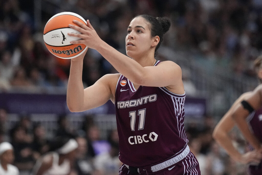 Jul 17, 2026; Toronto, Ontario, CAN; Toronto Tempo guard Kia Nurse (11) shoots a free throw against the Atlanta Dream during the second half at Coca-Cola Coliseum. Mandatory Credit: John E. Sokolowski-Imagn Images