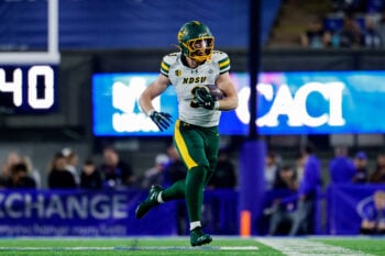 Sep 12, 2026; Colorado Springs, Colorado, USA; North Dakota State Bison wide receiver Jeremiah Patterson (3) runs the ball in the second quarter against the Air Force Falcons at Falcon Stadium. Mandatory Credit: Isaiah J. Downing-Imagn Images