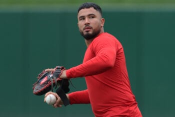 Sep 22, 2026; Pittsburgh, Pennsylvania, USA;  St. Louis Cardinals designated hitter Ivan Herrera (48) warms up before the game against the Pittsburgh Pirates at PNC Park.  Mandatory Credit: Charles LeClaire-Imagn Images
