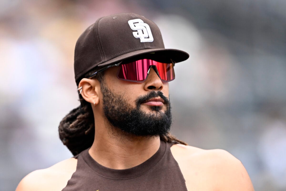 Sep 27, 2026; San Diego, California, USA;  San Diego Padres right fielder Fernando Tatis Jr. (23) walks on the field during the fourth inning against the Arizona Diamondbacks at Petco Park.  Mandatory Credit: Denis Poroy-Imagn Images