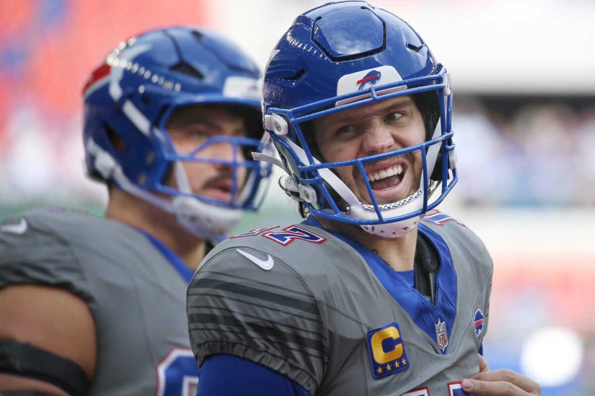 Bills quarterback Josh Allen and the rest of the team wore their new Nickel City uniforms in their game against the Chargers Sunday, September 27, 2026 at Highmark Stadium in Orchard Park, NY.