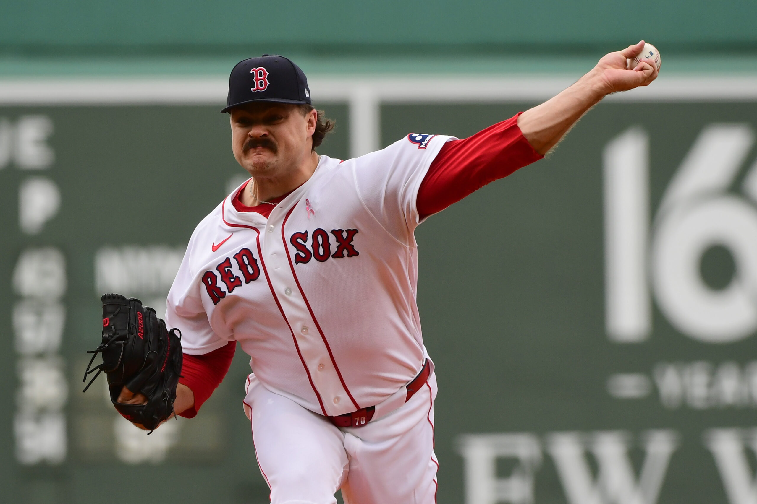 May 10, 2026; Boston, Massachusetts, USA;  Boston Red Sox pitcher Payton Tolle (70) pitches during the first inning against the Tampa Bay Rays at Fenway Park. Mandatory Credit: Bob DeChiara-Imagn Images