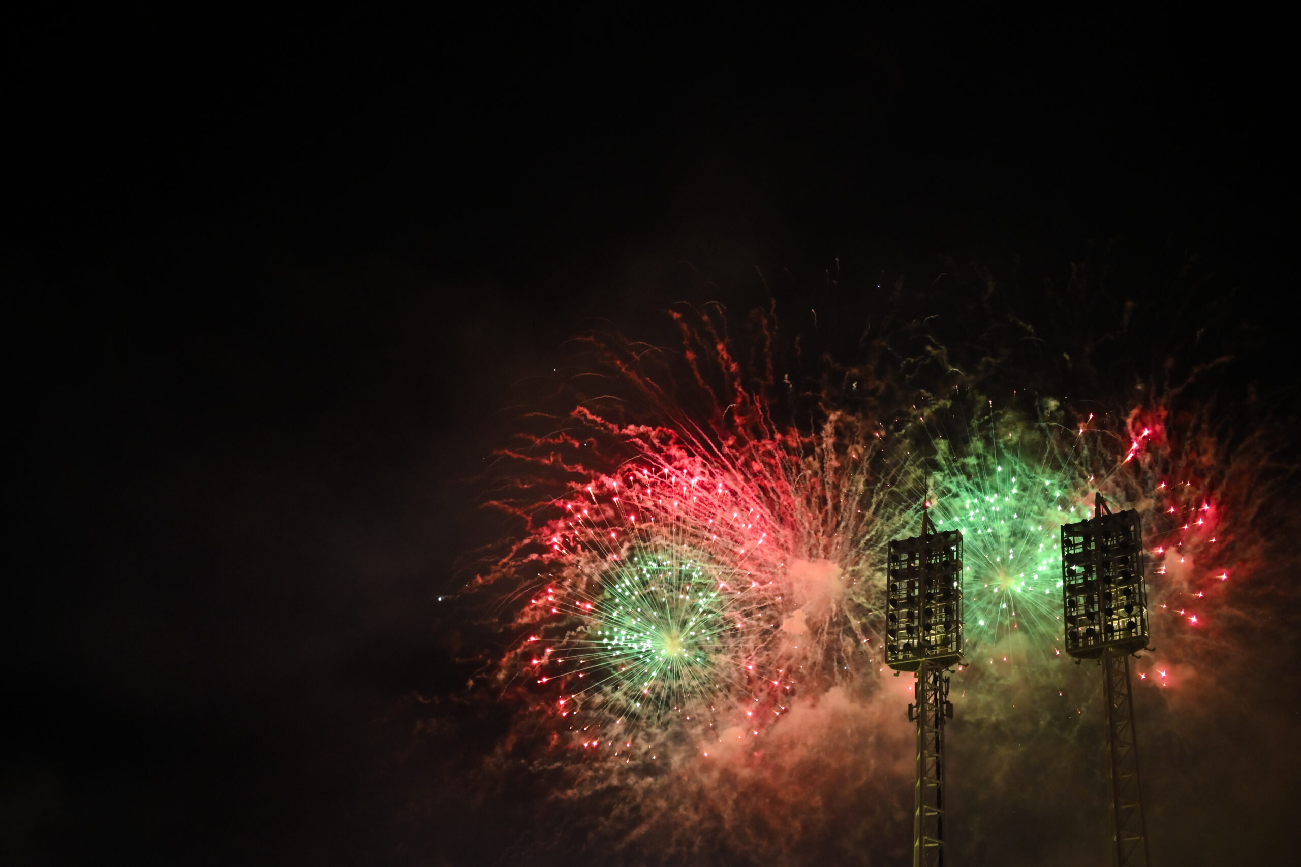 May 23, 2026; Cincinnati, Ohio, USA;  A fireworks show is seen after the game between the St. Louis Cardinals and the Cincinnati Reds at Great American Ball Park. Mandatory Credit: Aaron Doster-Imagn Images