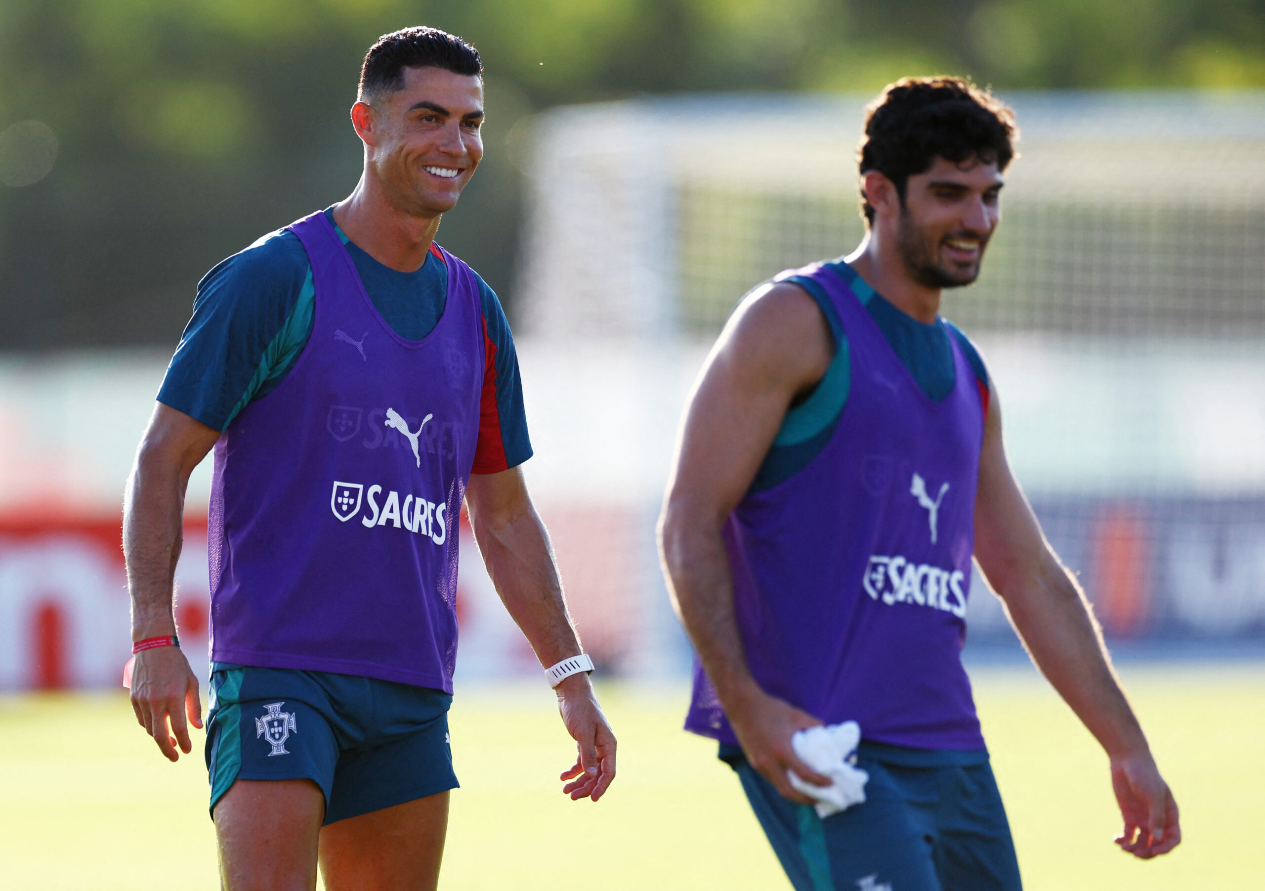 June 13, 2026; Palm Beach Gardens, Florida, U.S.; Portugal's Cristiano Ronaldo during training. Mandatory Credit: Marco Bello-Reuters via Imagn Images